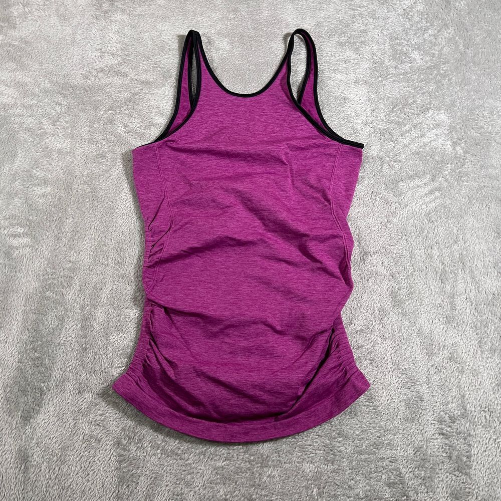 Lululemon Womens Tank Top In The Flow Size 8 Purple Yoga